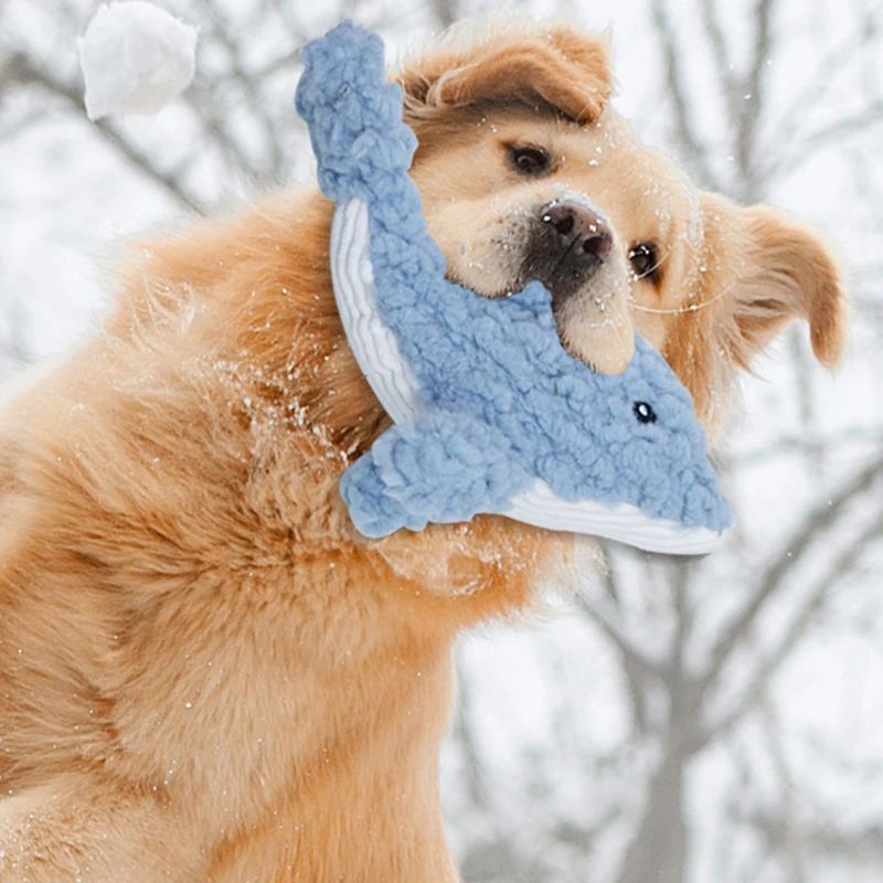 Plush Animal-Shaped Bite-Resistant Squeaky Dog Toy