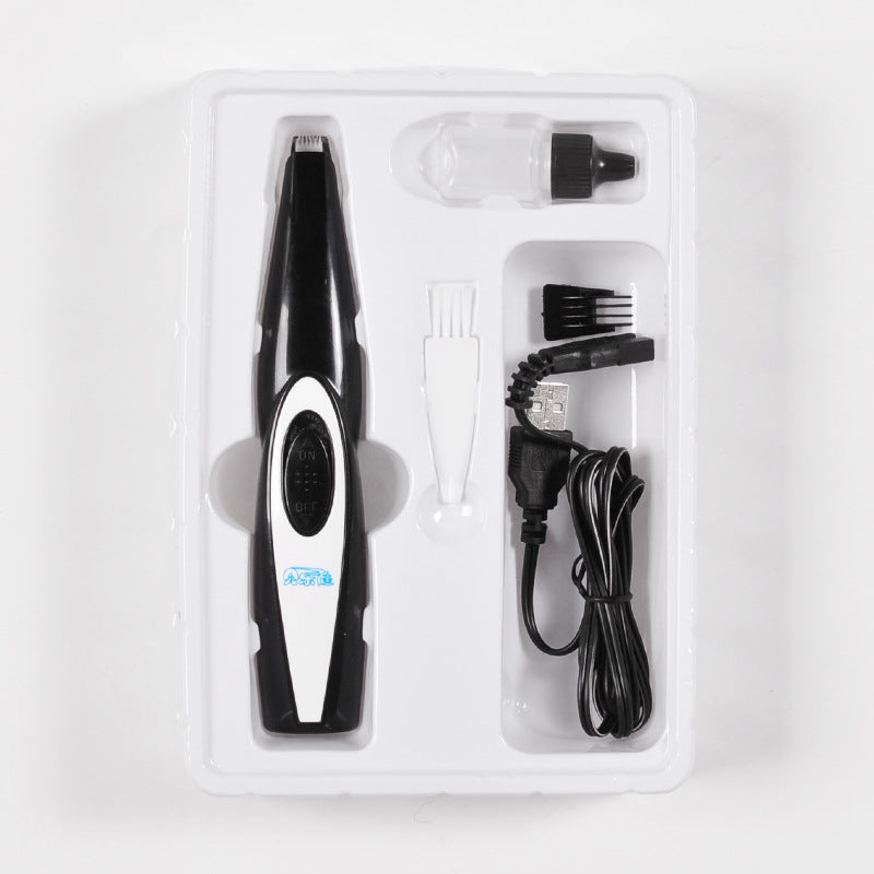 USB Rechargeable Pet Nail and Hair Trimmer Grooming Clipper for Cats Dogs