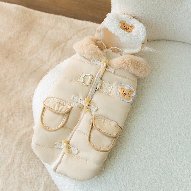 Thickened Cotton-Padded Autumn & Winter Cat Clothes, Anti-Lint