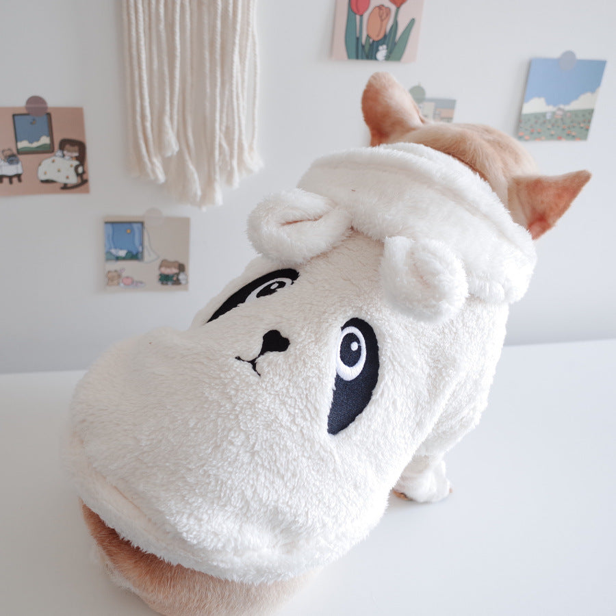 Cartoon Embroidered Hooded Vest for Pets