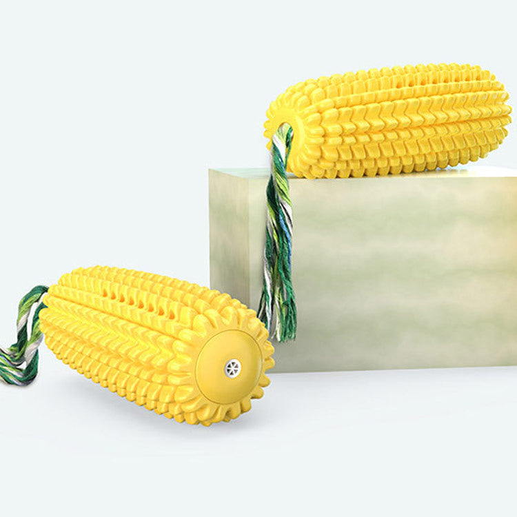 Corn-Shaped Bite-Resistant Squeaky Dog Toy
