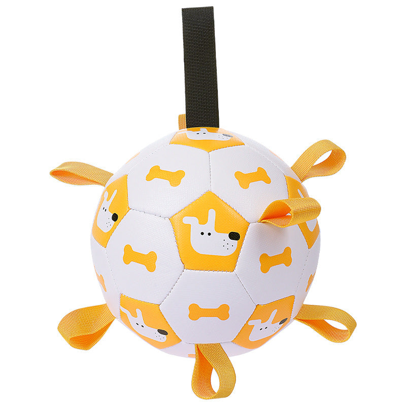 Interactive Football Dog Toy for Outdoor Molar Chewing