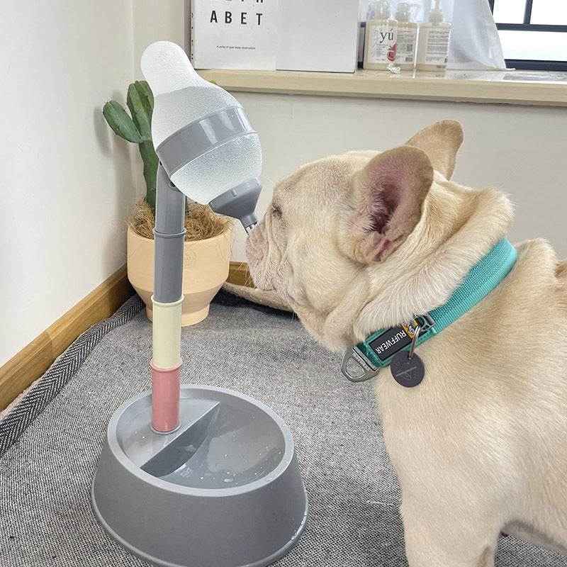 Automatic Adjustable Height Pet Water Dispenser & Feeder Bowl