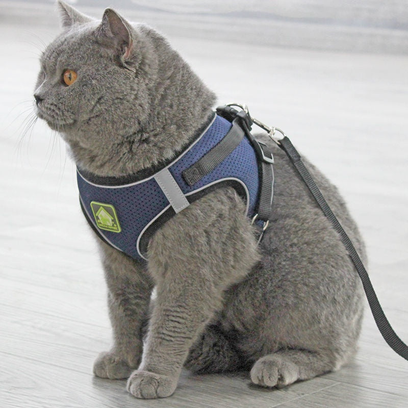 Breathable Anti-Escape Vest and Leash for Safe Cat Walking