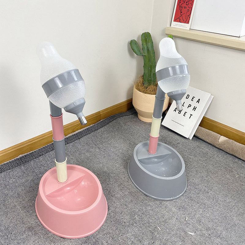 Automatic Adjustable Height Pet Water Dispenser & Feeder Bowl