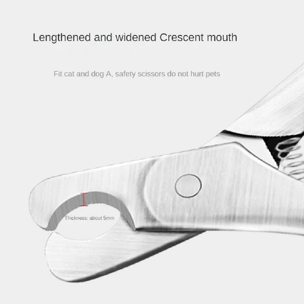 Professional Pet Nail Clipper Sharp Stainless Steel Trimmer for Dogs Cats