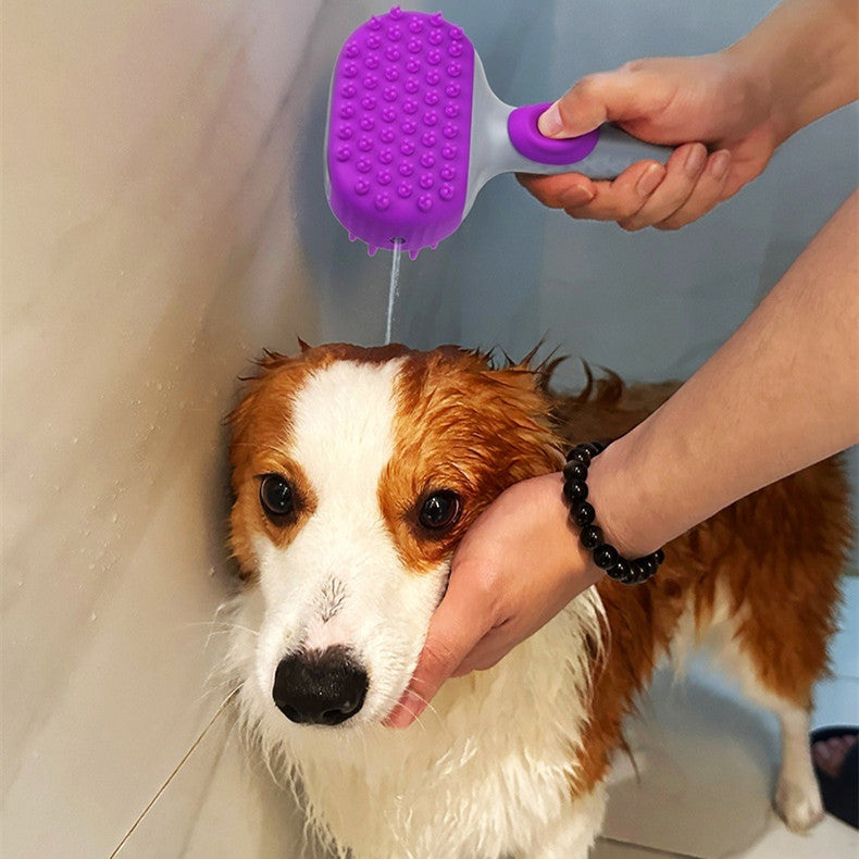 Pet Shower Brush for Dog Bath and Hair Cleaning