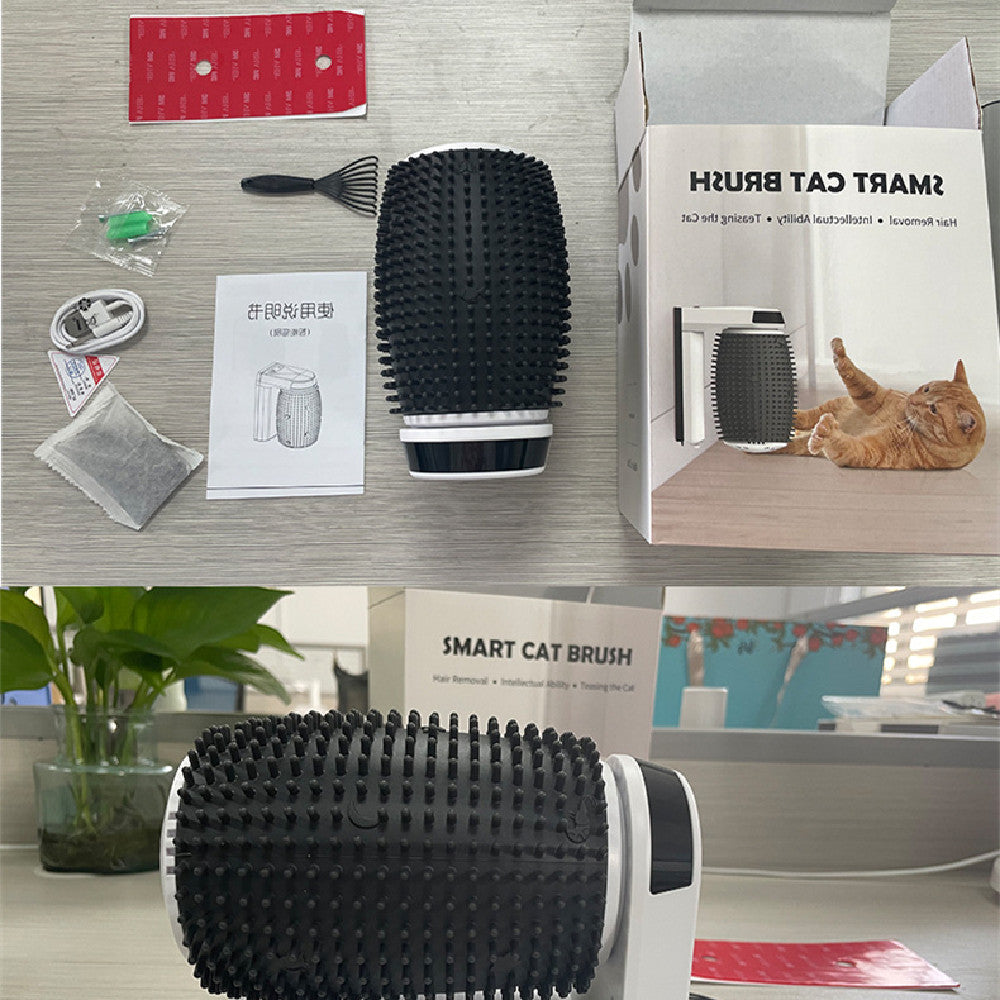 Automatic Cat Self Groomer Corner Brush Soft Scratcher