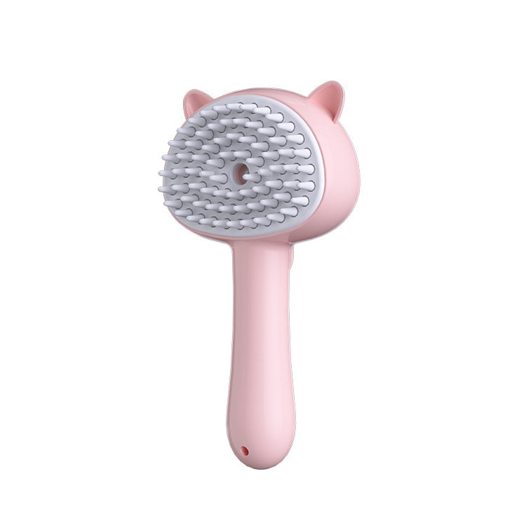 Rechargeable Mist Cat Grooming Brush Self Cleaning Slicker for Pets