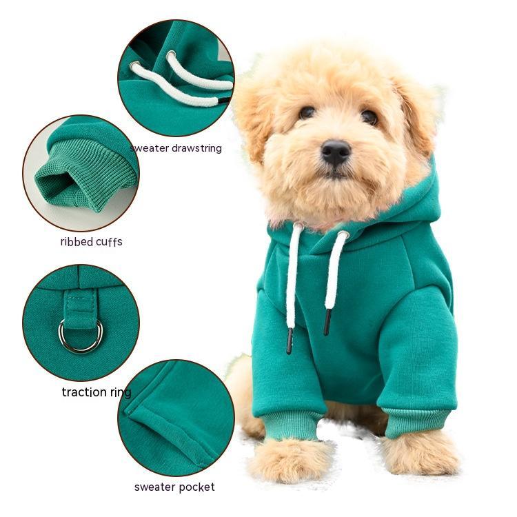 Simple Hooded Fashion Sweater for Dogs