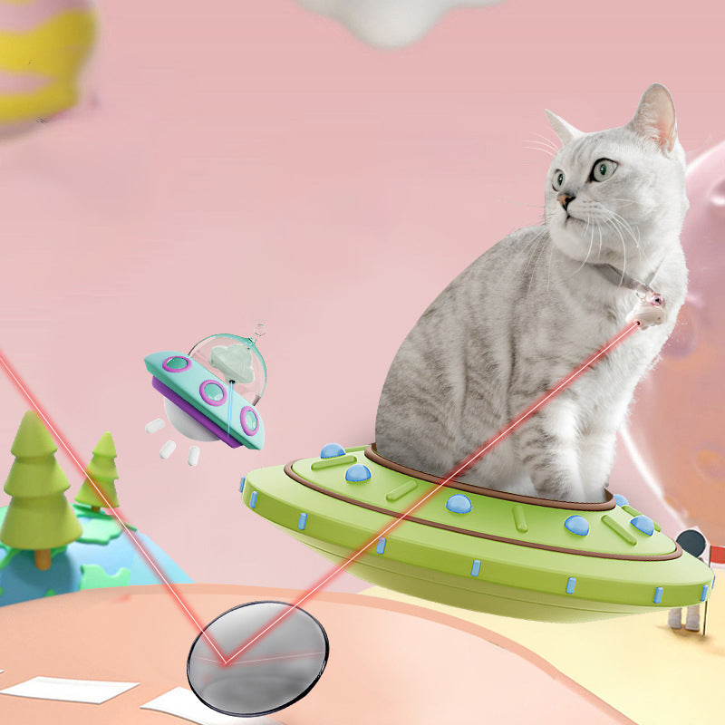 Automatic USB Rechargeable Cat Laser Toy Pointer for Interactive Play