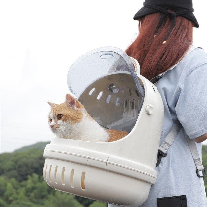 Portable Space Capsule Backpack for Cats and Small Pets