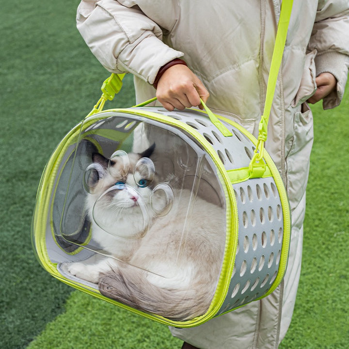 Transparent Space Capsule Backpack for Cats and Small Pets