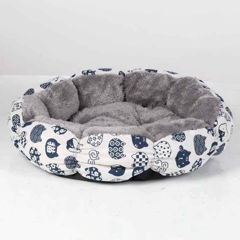 Round Calming Donut Bed for Cats & Small Dogs
