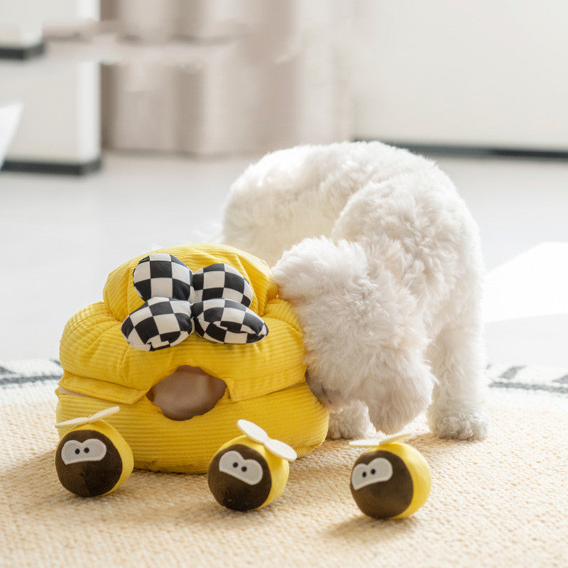 Interactive Food-Dispensing Educational Dog Toy