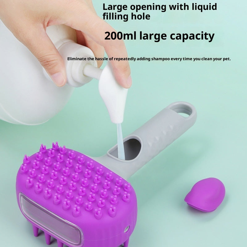 Pet Shower Brush for Dog Bath and Hair Cleaning