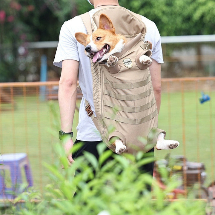 Breathable Backpack for Medium-Sized Dogs, Comfortable and Portable