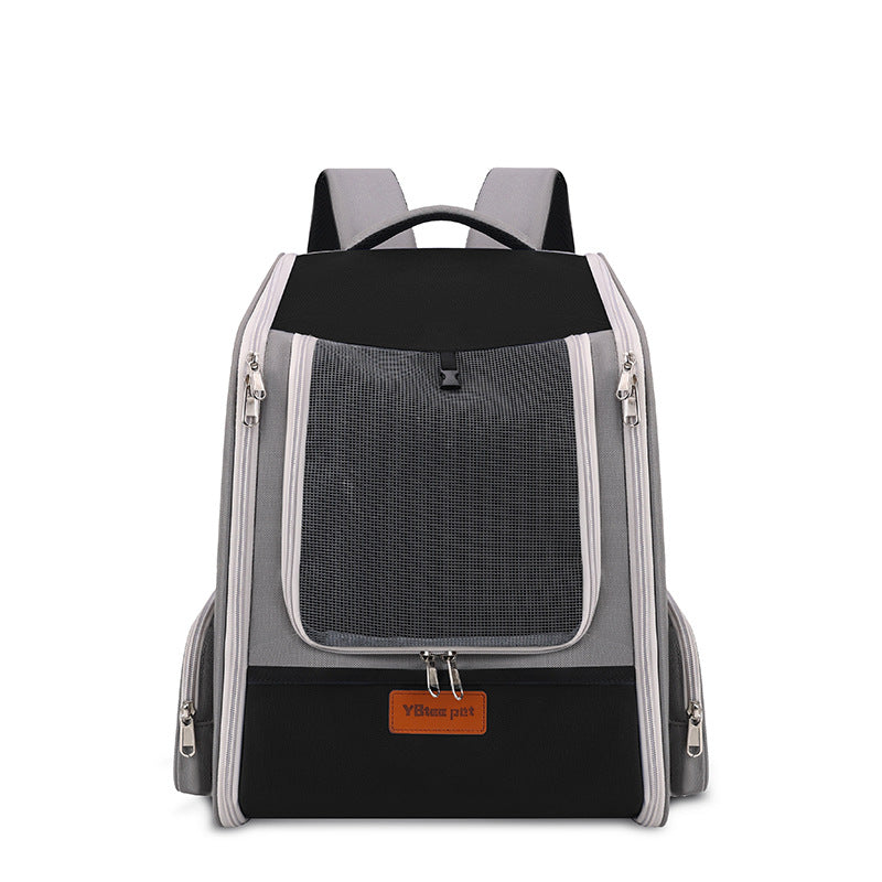 Expandable Large-Capacity Portable Pet Diaper Backpack for Travel