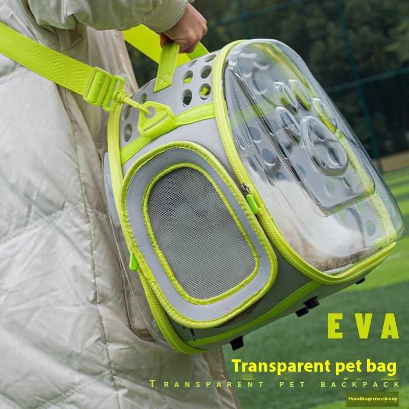 Transparent Space Capsule Backpack for Cats and Small Pets
