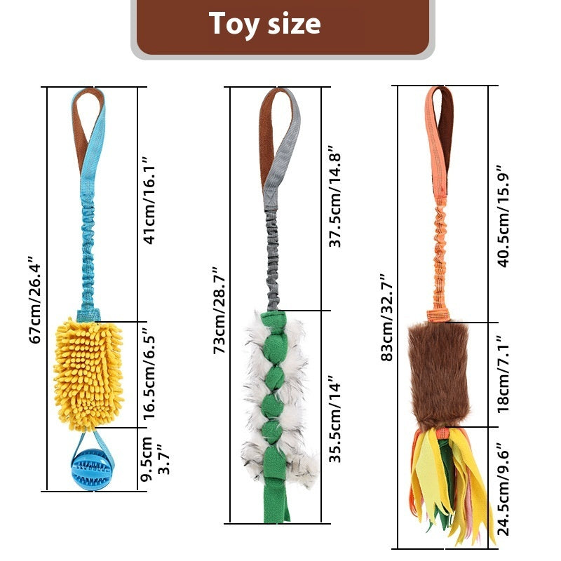 Cord Teether Tug-of-War Interactive Bite-Resistant Dog Toy