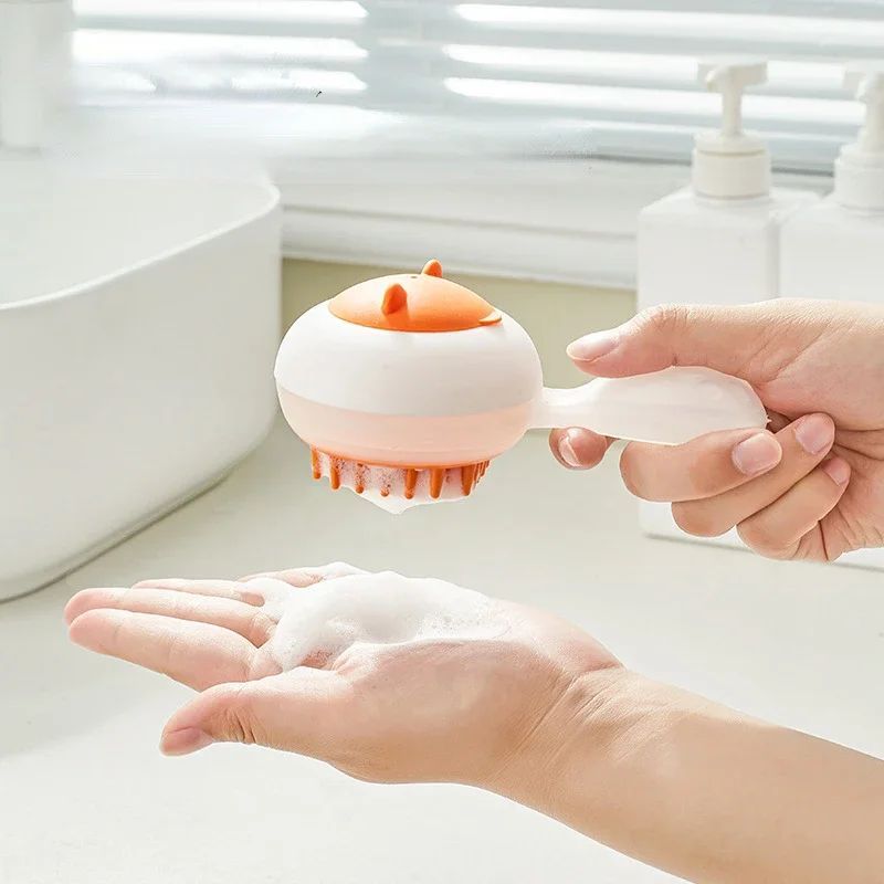 Automatic Dual-Purpose Pet Bath Brush for Cats and Dogs