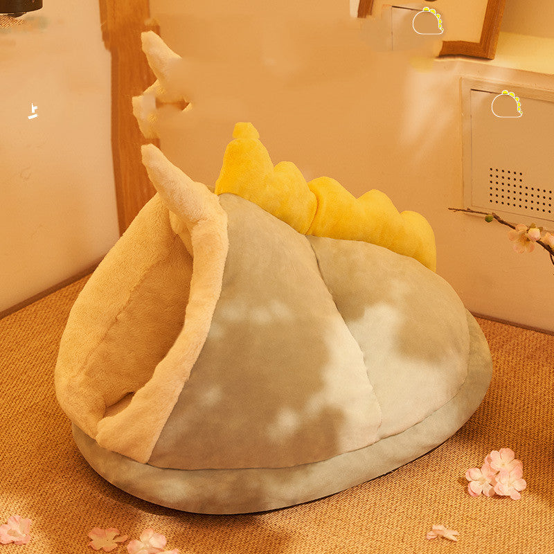 Winter Cat & Small Pet Bed with Cushion
