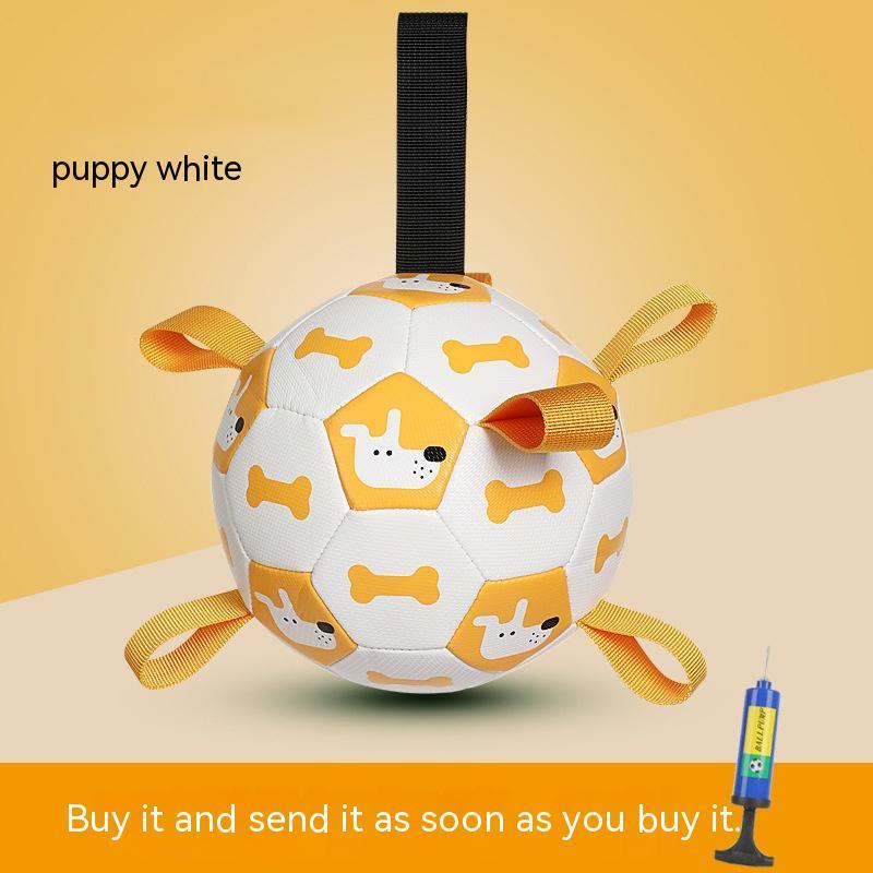 Interactive Football Dog Toy for Outdoor Molar Chewing