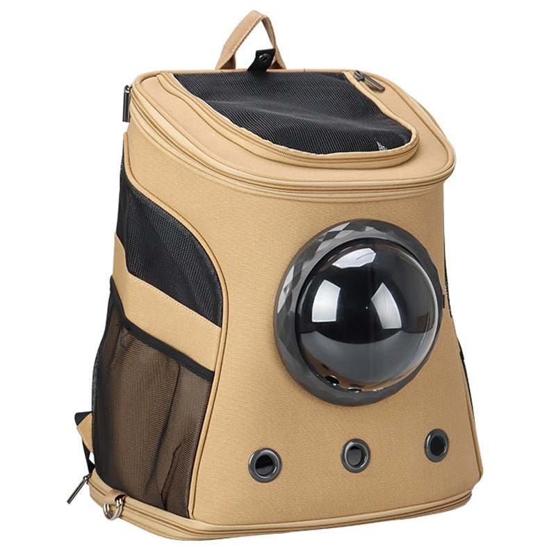 Backpack-Style Portable Carrier for Medium-Sized Cats and Dogs